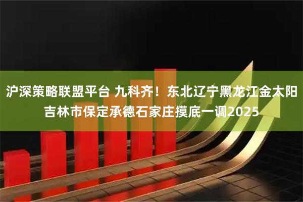 沪深策略联盟平台 九科齐！东北辽宁黑龙江金太阳吉林市保定承德石家庄摸底一调2025