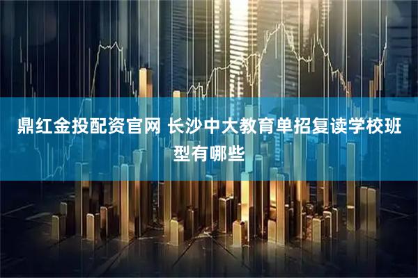 鼎红金投配资官网 长沙中大教育单招复读学校班型有哪些